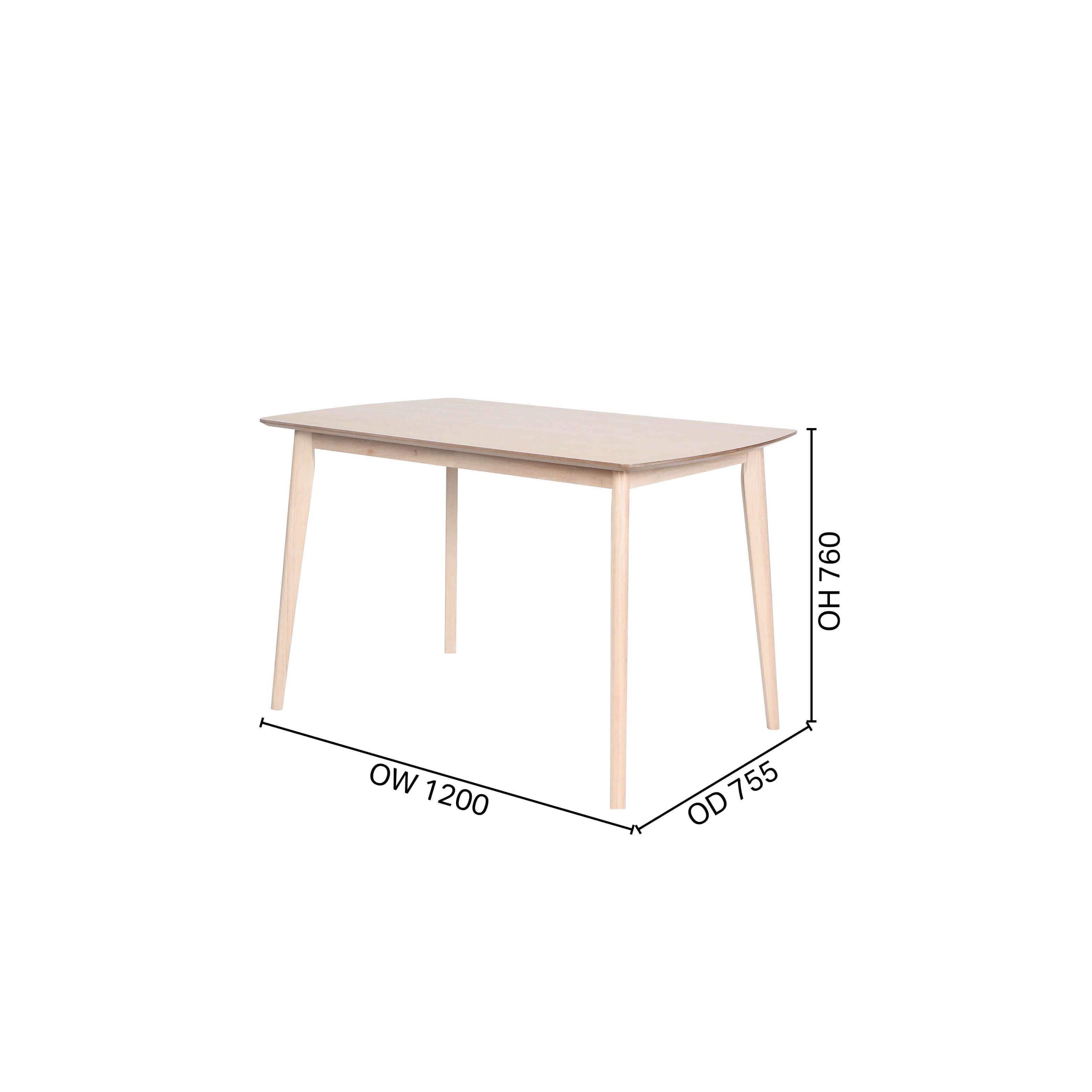 Zandy Dining Table + Zandy Bench + Athena Side Chair – Bundle 1